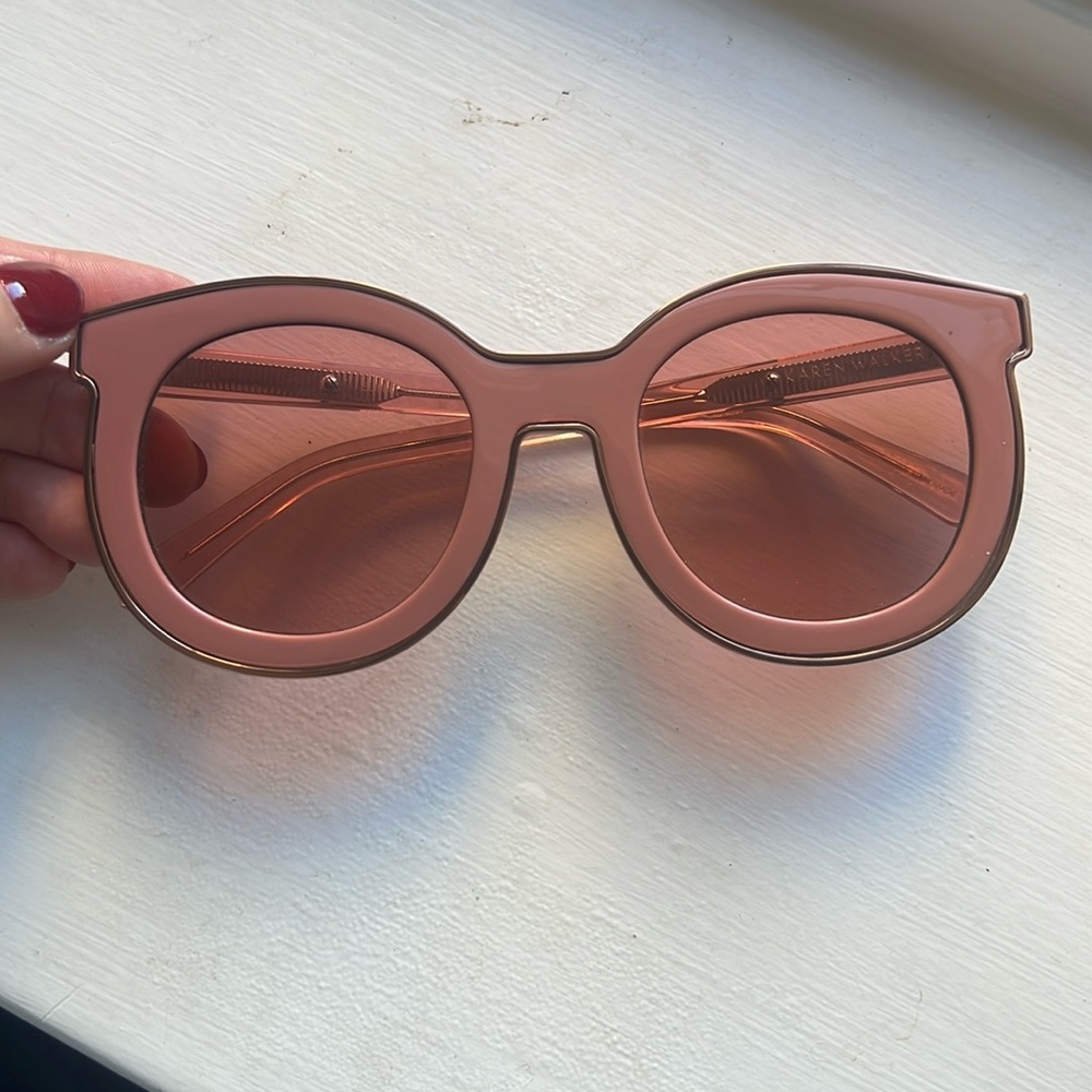 Oversized Karen Walker sunglasses